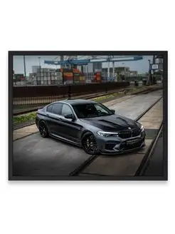 Постер, плакат, Бэха bmw m5 manhart v8 f90 40х50