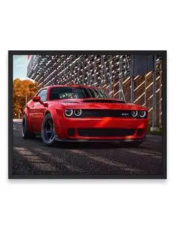 Постер, плакат, Додж dodge challenger srt de 40х50