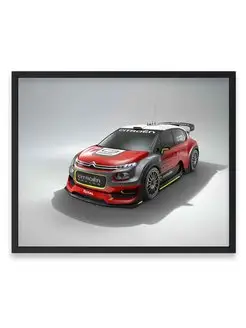 Плакат 40х50, Спорткар citroen c3 wrc concept