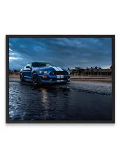 Постер, Плакат, Форд ford mustang shelby gt500 river 40х50