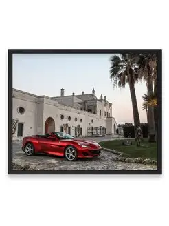 Постер, плакат, Феррари ferrari portofino 40х50