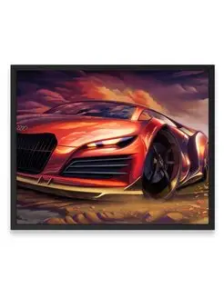 Плакат интерьерный, Ауди audi artwork 40х50