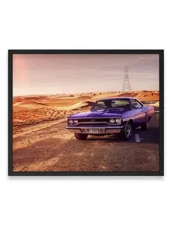 Плакат интерьерный, Плимут plymouth gtx 40х50