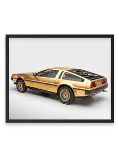 Постер, Плакат, Делореан 1981 delorean dmc 12 goldplated