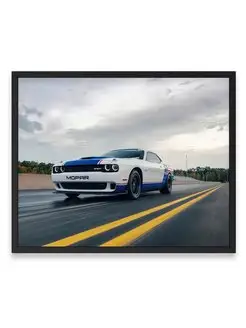 Постер, плакат, Додж dodge challenger mopar drag pak 40х50