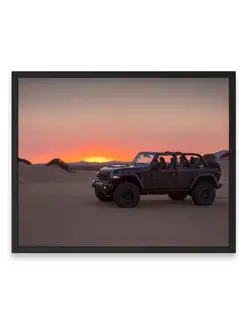 Плакат 40х50, Суперкар jeep wrangler unlimited rubicon