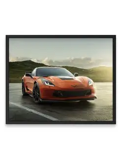 Постер 40x50, Шевроле chevrolet corvette z06