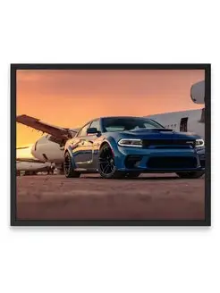 Постер, плакат, Додж dodge charger srt hellcat widebody