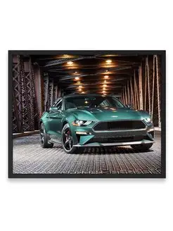 Постер 40х50, Форд ford mustang bullitt