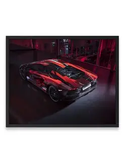 Постер, Ламборджини lamborghini aventador s 40х50