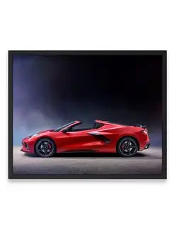 Постер, Шевроле chevrolet corvette stingray c8 40х50