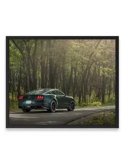 Постер 40x50, Форд ford mustang bullitt