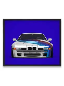 Плакат 40х50, Бэха bmw 850 minimal