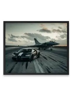 Постер 40x50, Бугатти bugatti chiron