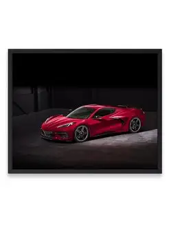 Постер 40х50, Шевроле chevrolet corvette stingray c8