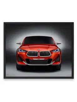 Постер, БМВ bmw x2 concept car im 40х50