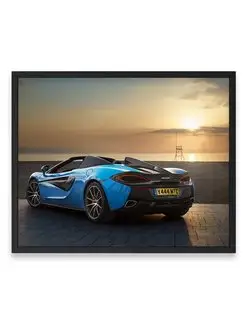 Постер интерьерный, Макларен mclaren 570s spider look 40х50