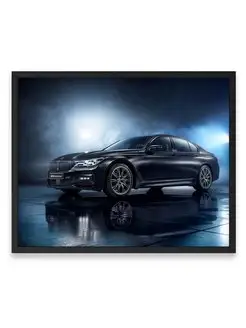 Постер 40x50, Бэха bmw 750i black ice edition