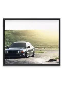 Постер 40x50, Бэха bmw e38 lowride