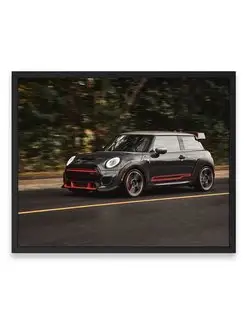 Постер в комнату, Суперкар mini john cooper works 40х50