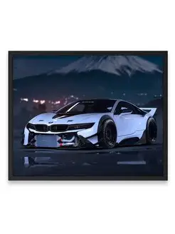 Постер, плакат 40х50, Бэха bmw i8 tu