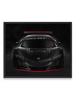 Постер, плакат 40х50, Хонда honda nsx gt3