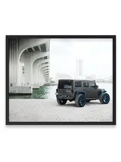 Плакат 40x50, Суперкар jeep wrangler