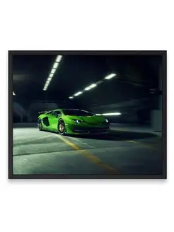 Постер, Ламборджини lamborghini aventador svj 40х50