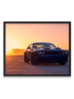 Постер, Додж dodge challenger srt hellcat widebody car