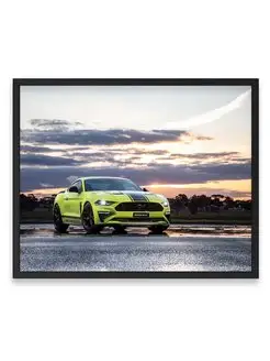 Плакат, Форд ford mustang gt fastback 40х50