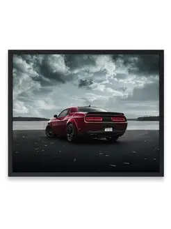 Постер, Додж dodge challenger srt hellcat widebody 40х50