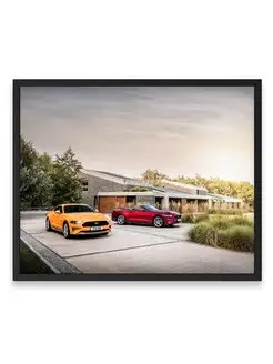 Постер, плакат, Форд ford mustang gt fastback and ecoboost