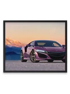 Плакат 40х50, Хонда honda nsx