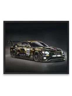 Постер, плакат, Суперкар bentley continentals gt3 40х50