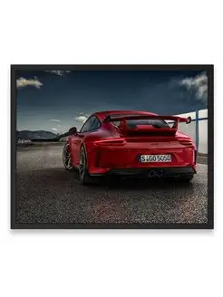 Плакат, Порше porsche 911 gt3 40х50