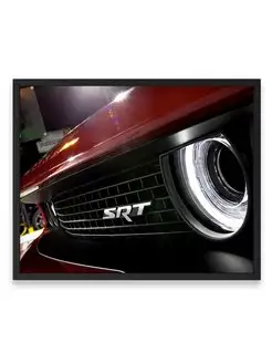 Постер, Плакат, Додж dodge challenger srt logo 40х50