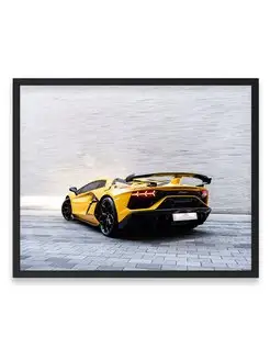 Постер, Ламборджини lamborghini aventador lp 770 4 svj 40х50