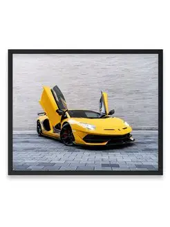 Постер, Ламборджини lamborghini aventador lp 770 4 svj 40х50