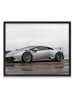 Плакат 40x50, Ламборджини grey lamborghini huracan