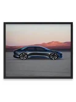 Постер 40x50, Суперкар lucid air launch prototype