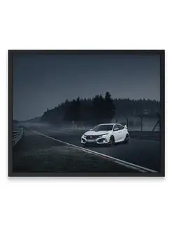 Постер, плакат, Хонда honda civic type r 40х50