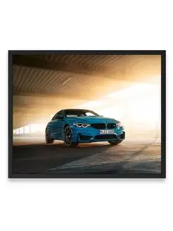 Плакат 40х50, Бэха bmw m4 coupe edition m heritage