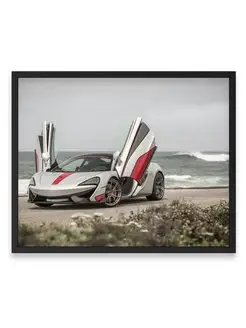 Постер, Макларен custom gray mclaren 570s