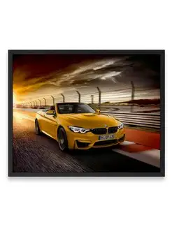 Постер, Плакат, Бэха bmw m4 cabriolet 40х50