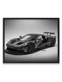 Постер, плакат, Форд ford gt carbon 40х50