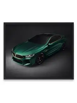 Постер, Бумер bmw m8 40х50