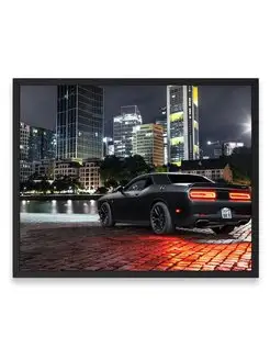 Плакат 40x50, Додж dodge challenger hellcat