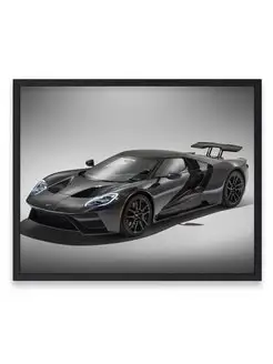 Постер, Плакат, Форд ford gt liquid carbon in 40х50