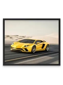 Постер в комнату, Ламборджини lamborghini aventador s 40х50