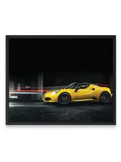 Постер 40х50, Суперкар alfa romeo 4c spider